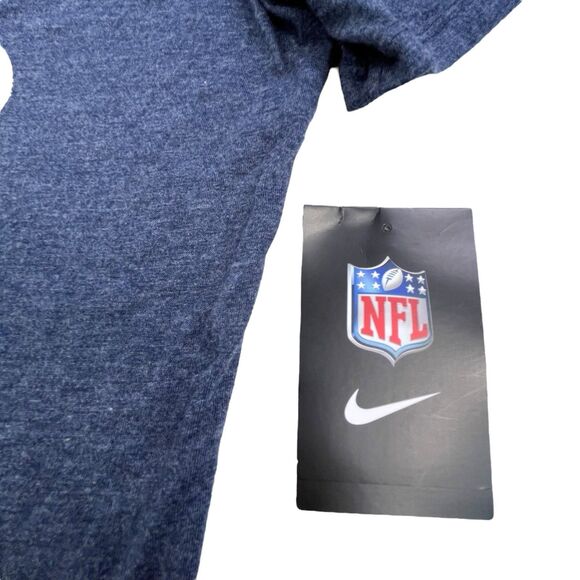 Nike Seattle Seahawks T-Shirt Womens Large Blue V Neck NFL Team Apparel NEW - Picture 5 of 11